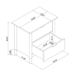 2-Drawer Wood Nightstand - Hearth & Hand™ With Magnolia -Quality Furniture Store GUEST 971ccb20 a9d4 45f7 ad1f 49bb4a97cfa2