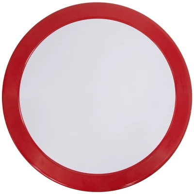 Northlight 22" Outdoor Retro Tulip Side Table, Red And White 4 Northlight 22" Outdoor Retro Tulip Side Table, Red And White - Image 2