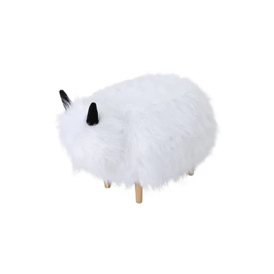 Levi Furry Yak Ottoman - Christopher Knight Home 9 Levi Furry Yak Ottoman - Christopher Knight Home - Image 7