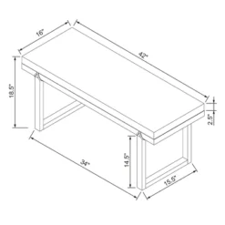 Upholstered Natural Wood Accent Bench Micro Stripe Gray/Oatmeal - Hearth & Hand™ With Magnolia -Quality Furniture Store GUEST 9b416002 d55c 498f 8655 07aab47d69b7