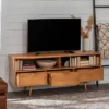 Cara Mid-Century Modern 3 Drawer TV Stand For TVs Up To 65" - Saracina Home -Quality Furniture Store GUEST 9bbb4707 5d9c 487a 88c4 4bb8e3916034