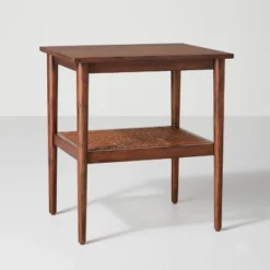 Wood & Cane Square Accent Side Table - Hearth & Hand™ With Magnolia 21 Wood & Cane Square Accent Side Table - Hearth & Hand™ With Magnolia -Quality Furniture Store GUEST 9bbf67fe f923 4dc6 a0b9 a19f79ce460c