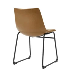 Set Of 2 Laslo Modern Upholstered Faux Leather Dining Chairs - Saracina Home -Quality Furniture Store GUEST 9c08c6e5 09f4 403a 844a a5fe7811db86