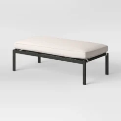 Ryegate 2pc 4' Mini Patio Daybed With Ottoman Weathered Teak - Threshold™ -Quality Furniture Store GUEST 9c5dc5eb c01a 48d7 92cd b0baa9bb564c