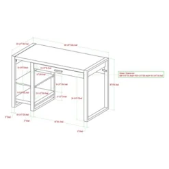 48" Industrial Farmhouse Tech Desk With USB Dark Walnut - Saracina Home 11 48" Industrial Farmhouse Tech Desk With USB Dark Walnut - Saracina Home -Quality Furniture Store GUEST 9dc32ca9 1669 4b0f 9cc4 24355437a07a