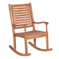 Bamberg Transitional Acacia Wood Outdoor Rocking Chair - Saracina Home 20 Bamberg Transitional Acacia Wood Outdoor Rocking Chair - Saracina Home -Quality Furniture Store GUEST 9ddcb3ba 4658 4755 8c96 490e9f901838