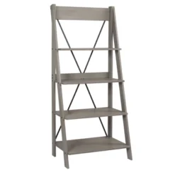 68.25" Boho 4 Tier Solid Wood Ladder Bookshelf Plant Stand - Saracina Home -Quality Furniture Store GUEST 9e1ac1c6 97f2 43e5 b491 c02e06933d72