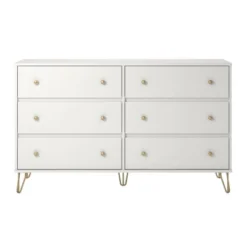6 Drawer Finley Dresser White - Novogratz 16 6 Drawer Finley Dresser White - Novogratz -Quality Furniture Store GUEST 9e57c0f3 3521 4f05 9457 c7fc50e67ad2
