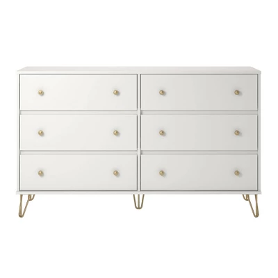 6 Drawer Finley Dresser White - Novogratz 7 6 Drawer Finley Dresser White - Novogratz - Image 5
