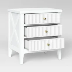Wrentham Beadboard Farmhouse 3 Drawer Nightstand White - Threshold™ -Quality Furniture Store GUEST 9ed7fc48 a90d 4ecd 8fe5 c020545e0a69