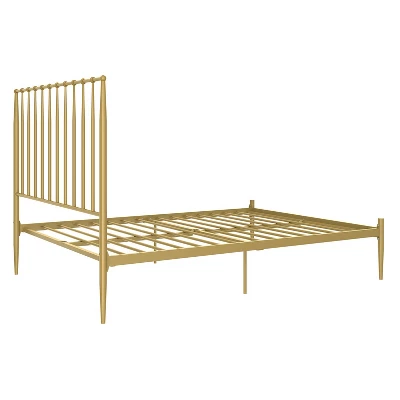 Gia Modern Glam Metal Bed - Room & Joy 5 Gia Modern Glam Metal Bed - Room & Joy - Image 3