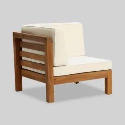 Oana 7pc Acacia V-Shaped Sectional Sofa Set With Fire Pit - Teak/Beige/Light Gray - Christopher Knight Home 11 Oana 7pc Acacia V-Shaped Sectional Sofa Set With Fire Pit - Teak/Beige/Light Gray - Christopher Knight Home -Quality Furniture Store GUEST a07ff955 b3d4 468d a75b 480cf131f0f8