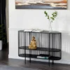 Contemporary Metal Console Table Black - Olivia & May -Quality Furniture Store GUEST a1d8705f 6ae2 474c 9ba7 44de03528b75