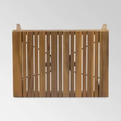 Kyoto Acacia Wood Folding Side Table - Teak - Christopher Knight Home -Quality Furniture Store GUEST a4881faa ed00 4a6e b4d6 5a44eeb86589