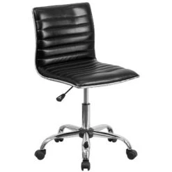 Emma And Oliver Low Back Designer Armless Ribbed Swivel Task Office Chair -Quality Furniture Store GUEST a5fdbc2a a8ee 465c 8b7c a1b4987714d6
