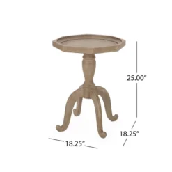 Catawissa French Country Accent Table With Octagonal Top Natural - Christopher Knight Home -Quality Furniture Store GUEST a858775e 1bc5 4ba9 b780 77e59200dec9