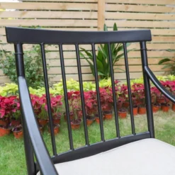 2pk Outdoor Steel Arm Chairs With Cushions - Captiva Designs -Quality Furniture Store GUEST a9087f6f fcd5 4e0a b826 ea9a24092f4e