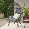 Gianni Wicker Teardrop Chair - Christopher Knight Home