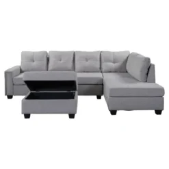 108" Reversible L-Shape Sectional Sofa Couch With Storage Ottoman-ModernLuxe -Quality Furniture Store GUEST a9ce32c3 fc5c 4bb1 b03d cb528c5420d4