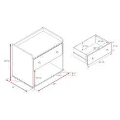 Set Of 2 Katie Transitional Tray Top 1 Drawer Solid Wood Nightstands Caramel - Saracina Home 19 Set Of 2 Katie Transitional Tray Top 1 Drawer Solid Wood Nightstands Caramel - Saracina Home -Quality Furniture Store GUEST aa86a644 1088 4491 99db ac863c4ab818