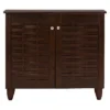 Winda Modern And Contemporary 2-Door Wooden Entryway Shoes Storage Cabinet - Dark Brown - Baxton Studio -Quality Furniture Store GUEST ab0fe6f1 0d7d 4cd6 9c16 cf6835f46d5a