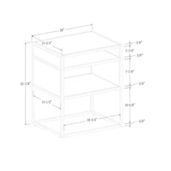 Modern Wood And Metal Side Table With Open Storage - Saracina Home 13 Modern Wood And Metal Side Table With Open Storage - Saracina Home -Quality Furniture Store GUEST aca3f5db 2606 4ca9 b772 e638a4c356d9