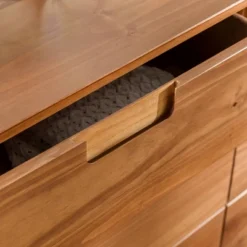 Mid-Century Modern Groove Wood 6 Drawer Dresser - Saracina Home 32 Mid-Century Modern Groove Wood 6 Drawer Dresser - Saracina Home -Quality Furniture Store GUEST acae644a 11b4 4991 825d c7f6901a557e