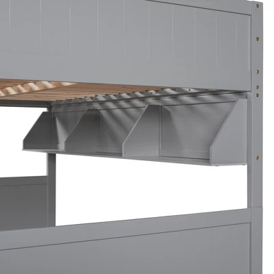 Separable Full-Over-Full Bunk Bed With Twin Size Trundle And Bookshelf - ModernLuxe 12 Separable Full-Over-Full Bunk Bed With Twin Size Trundle And Bookshelf - ModernLuxe - Image 10