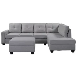 108" Reversible L-Shape Sectional Sofa Couch With Storage Ottoman-ModernLuxe -Quality Furniture Store GUEST ad1c856a 1ef9 49cf 8a82 908837822cc2