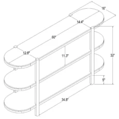 32" Portola Hills 3 Shelf Horizontal Bookcase - Threshold™ Designed With Studio McGee -Quality Furniture Store GUEST b29322d3 efb6 44c0 a459 930a88eaa026
