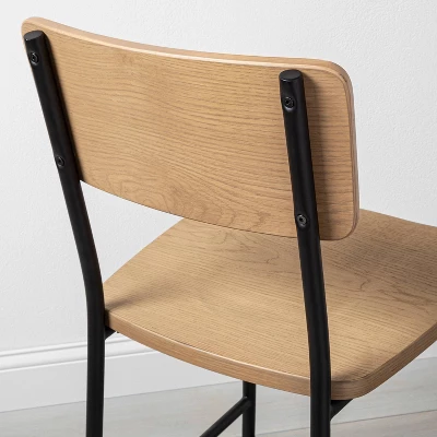 Wood & Steel Counter Stool -Natural/Black - Hearth & Hand™ With Magnolia 6 Wood & Steel Counter Stool -Natural/Black - Hearth & Hand™ With Magnolia - Image 4