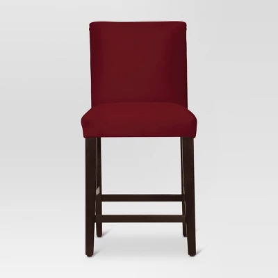 25" Velvet Parsons Counter Height Barstool Wood - Threshold™ 11 25" Velvet Parsons Counter Height Barstool Wood - Threshold™ - Image 9