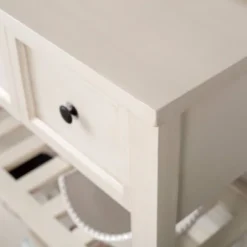 48" Farmhouse Solid Wood 2 Drawer Buffet White - Saracina Home -Quality Furniture Store GUEST b5853194 2753 4ee0 a18a 2cc770d50078