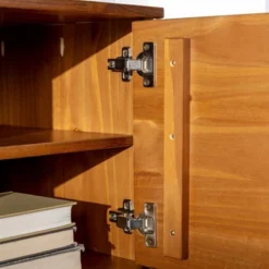 Solid Wood Mid-Century Modern TV Stand For TVs Up To 65" - Saracina Home -Quality Furniture Store GUEST b6988a47 d2a1 42d2 b729 fbdccceb19f2