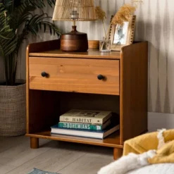 Set Of 2 Katie Transitional Tray Top 1 Drawer Solid Wood Nightstands Caramel - Saracina Home 17 Set Of 2 Katie Transitional Tray Top 1 Drawer Solid Wood Nightstands Caramel - Saracina Home -Quality Furniture Store GUEST b6aafa3b 0da3 4e21 b5c1 30ffa8a85544