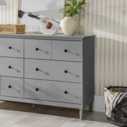 Stiva Classic Mid-Century Modern Horizontal 6 Drawer Dresser - Saracina Home 29 Stiva Classic Mid-Century Modern Horizontal 6 Drawer Dresser - Saracina Home -Quality Furniture Store GUEST b6ac3720 5c6e 4c37 885d dc763e205949