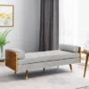 Keairns Mid Century Modern Tufted Double End Chaise Lounge With Bolster Pillows - Christopher Knight Home 1 Keairns Mid Century Modern Tufted Double End Chaise Lounge With Bolster Pillows - Christopher Knight Home -Quality Furniture Store GUEST b77184cb 81cd 4b59 88d1 5d91ea394c34