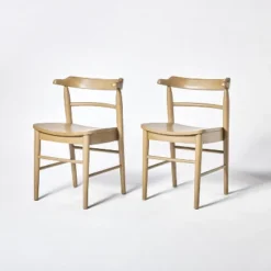 2pk Kaysville Curved Back Wood Dining Chair - Threshold™ Designed With Studio McGee -Quality Furniture Store GUEST b8859535 25d6 44f9 9ed4 882e7bed9037