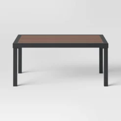 Bryant 2pc Faux Wood Patio Loveseat & Coffee Table - Gray/Natural - Threshold™ -Quality Furniture Store GUEST ba083347 617b 4dd4 8a16 a648e7fd009c