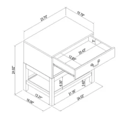 Elmira Nightstand Brown - Threshold™ Designed With Studio McGee -Quality Furniture Store GUEST ba23a28f 8b95 42ea acce 9cc3df7af05f
