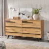 Modern 6 Drawer Double Dresser With Long Handles - Saracina Home 1 Modern 6 Drawer Double Dresser With Long Handles - Saracina Home -Quality Furniture Store GUEST baaa5b1c 32c6 42a4 87e6 bcfe2da73f57