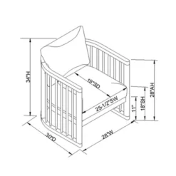 Richfield Barrel Spindle Back Accent Chair Cream/Natural - Threshold™ Designed With Studio McGee 13 Richfield Barrel Spindle Back Accent Chair Cream/Natural - Threshold™ Designed With Studio McGee -Quality Furniture Store GUEST bbb41ede da8a 4504 8108 f181a183083e