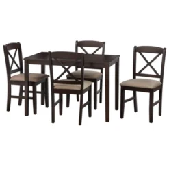 5pc Mason Rectangular Crossback Dining Set - Buylateral -Quality Furniture Store GUEST bcb6fdcd 3300 489a 89c3 b1c257dd66d9