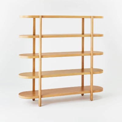 57" Portola Hills 5 Shelf Horizontal Bookcase - Threshold™ Designed With Studio McGee 12 57" Portola Hills 5 Shelf Horizontal Bookcase - Threshold™ Designed With Studio McGee - Image 10