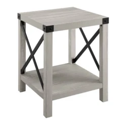 Sophie Rustic Industrial X Frame Side Table - Saracina Home -Quality Furniture Store GUEST c1125711 7889 4b84 9fa5 0ca14c668343