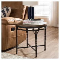 Austin Vintage Industrial Round End Table - Antique Bronze - Baxton Studio 9 Austin Vintage Industrial Round End Table - Antique Bronze - Baxton Studio -Quality Furniture Store GUEST c2eafb84 e37b 44e6 8a85 1ed4a36c6f8e