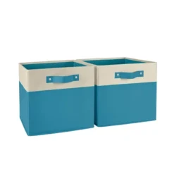 2pc Kids' 10.5" Two-Toned Folding Storage Bin Set - RiverRidge Home 32 2pc Kids' 10.5" Two-Toned Folding Storage Bin Set - RiverRidge Home -Quality Furniture Store GUEST c40a94f3 f12a 4807 9171 c1cb37f86683