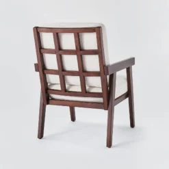 Grantsville Wood Frame Accent Chair With Grid Back - Threshold™ Designed With Studio McGee -Quality Furniture Store GUEST c413361e a903 45e3 9f19 7ac166bd22f3