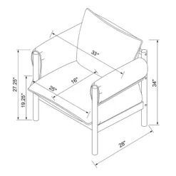 Arbon Wood Dowel Accent Chair With Cushion Arms - Threshold™ Designed With Studio McGee -Quality Furniture Store GUEST c429d501 6755 4c8a 864f afd6717b29db