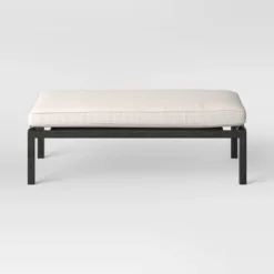 Ryegate 2pc 4' Mini Patio Daybed With Ottoman Weathered Teak - Threshold™ -Quality Furniture Store GUEST c54a025c 0c05 41ba a278 f43cfc523ab2